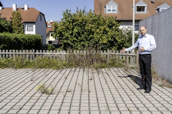 Der künftige Ladeplatz für Elektrofahrzeuge in Wintersdorf