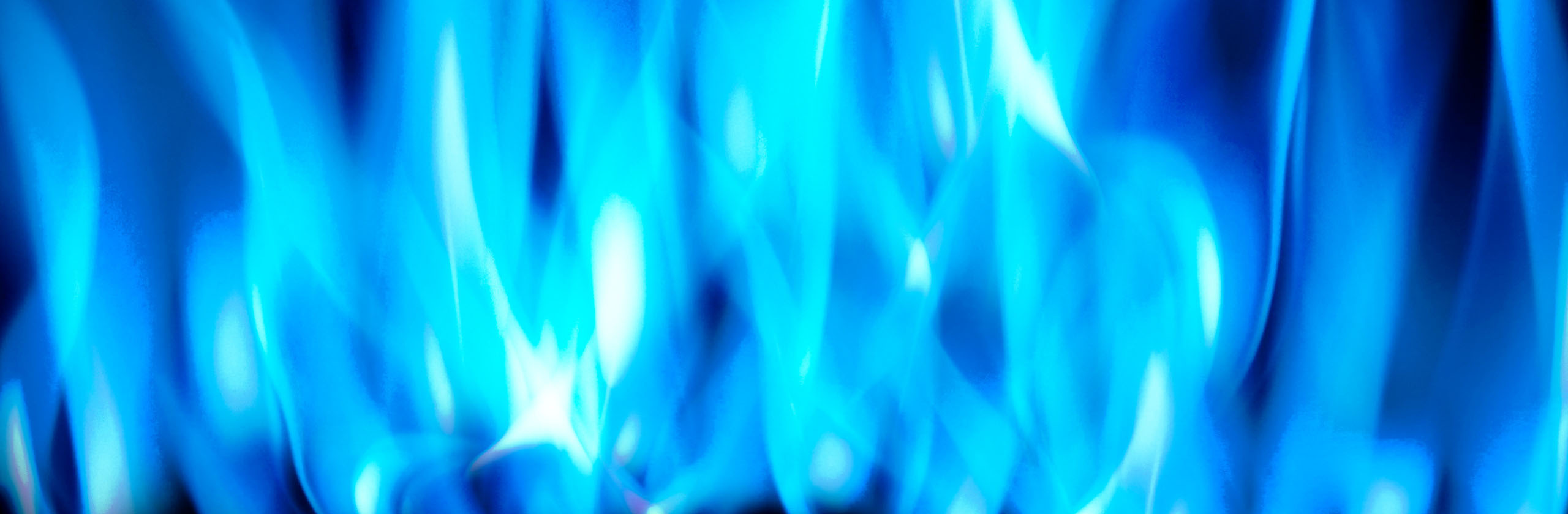Kopfzeilenbild, dekorativer Zweck - Bild zeigt eine blaue Flamme